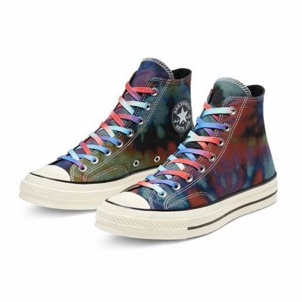 Converse Chuck 70 Hi High Top Sneaker Tie Dye Plaid Women’s 6.5 /men’s 4.5